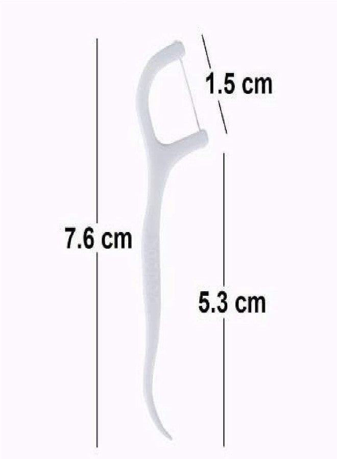 CRIYALE Dental Tooth Pick Plastic Stick With Handle Teeth Cleaners Fresh Breath and Healthy Gums | Oral Care Tooth Flossing Head Oral Dental Hygiene Brush Floss Toothpicks Mouth Cleaning Tool (80pcs) - Image 5